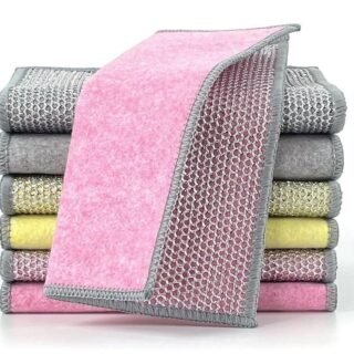 Dishwash Cloth With Sponge(Pack Of 10)