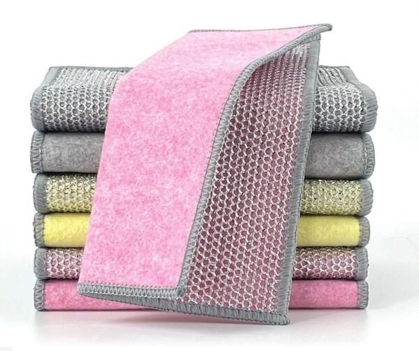 Dishwash Cloth With Sponge(Pack Of 10)