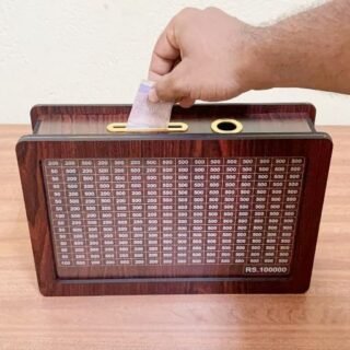 Wooden Money Savings Box