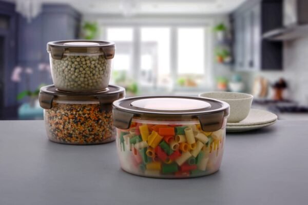 Round Lock Container 3 Pcs Set - Image 2