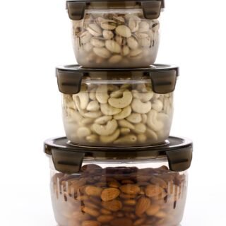 Round Lock Container 3 Pcs Set